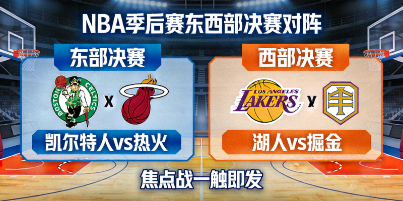 NBA季后赛东西部决赛对阵出炉，焦点战一触即发